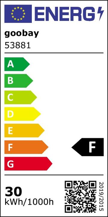 Label énergétique Goobay Projecteurs d'extérieur (2550 lm)