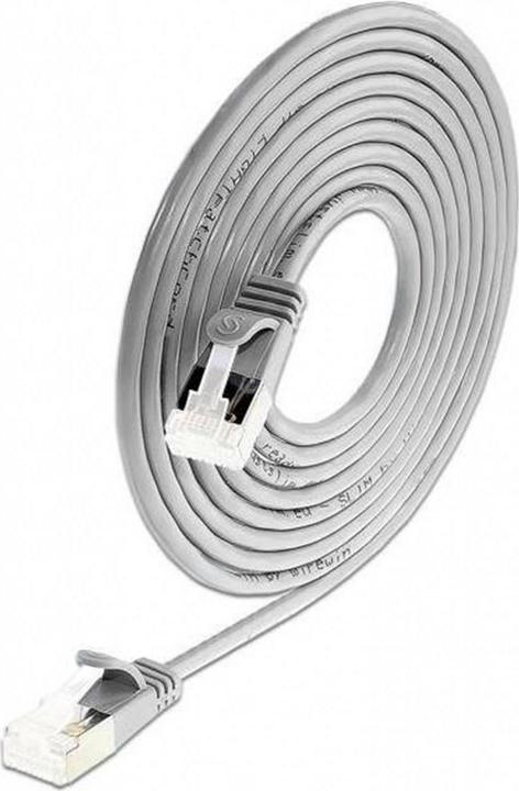 Image du produit Wirewin Câble patch Slim : U/FTP, 7.0m, gris (U/FTP, CAT6a, 7 m)