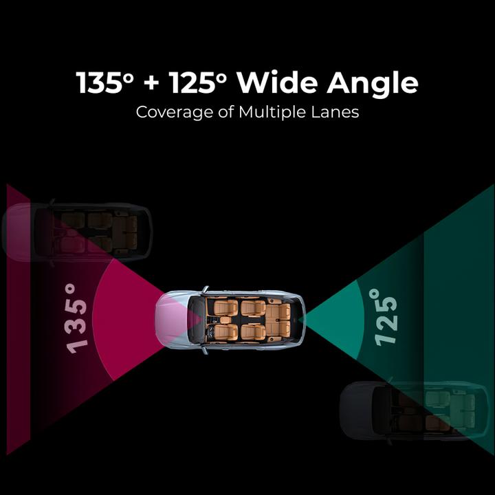 Productafbeelding DDpai N1 Dubbel 1296p@30fps +1080p (WiFi, Ingebouwd display, Nachtzicht, Versnellingssensor, GPS-ontvanger, Ingebouwde microfoon, Volledige HD)