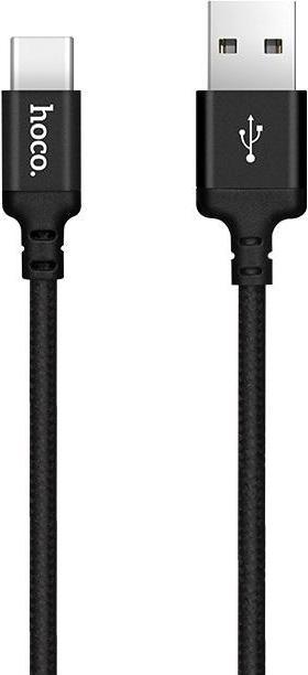 Immagine prodotto Foxconn Hoco - Data Cable Times Speed (X14) - USB-A to USB Type-C, 10W, 3A, 1.0m - Black (1 m, USB 3.0, 10 W)