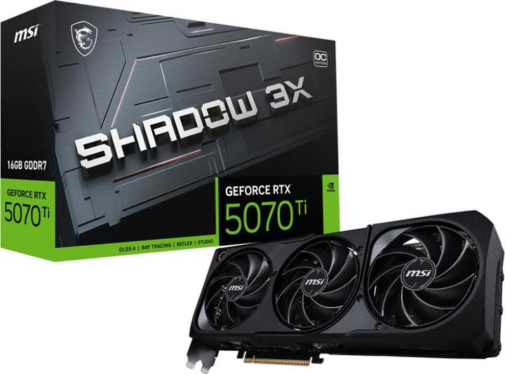 Produktbild MSI GeForce RTX 5070 Ti SHADOW 3X OC Bulk (16 GB)