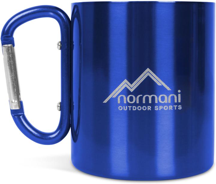 Produktbild Normani Edelstahl Tasse 330 ml mit Karabinerhaken Wisconsin