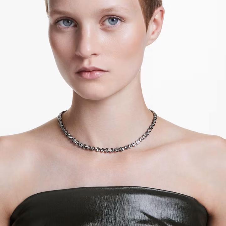 Image du produit Swarovski Imber Tennis Collier rond gris (Métal Swarovski, 42 - 50 cm)