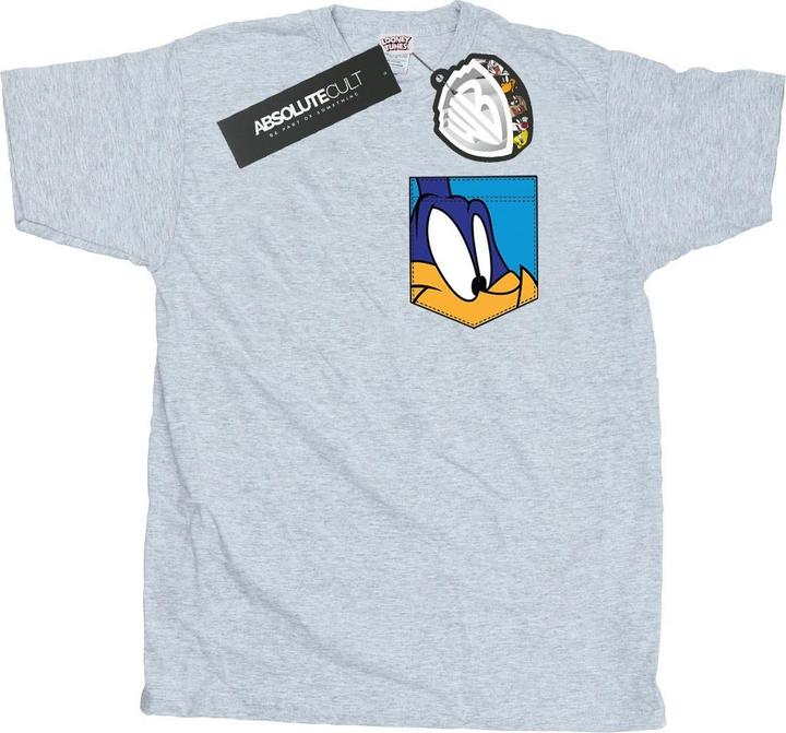 Looney Tunes Road Runner Face Faux Pocket TShirt (XL)