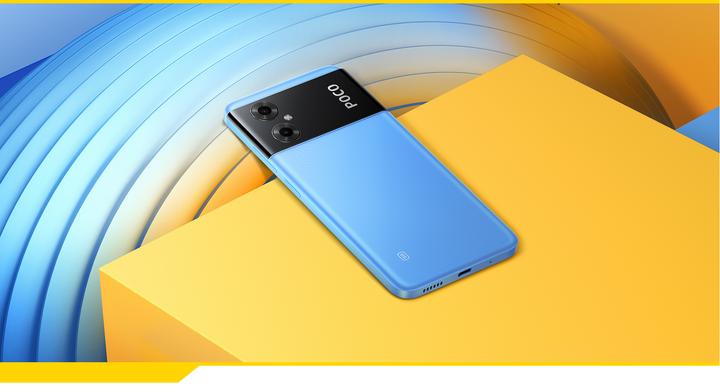 Actual product image Xiaomi Poco M4 5G (64 GB, Cool Blue, 6.58", Dual SIM, 13 Mpx, 5G)