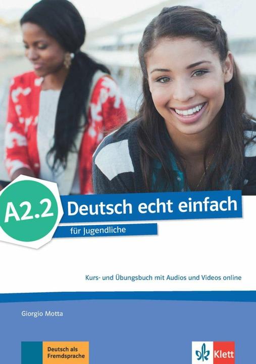 Immagine prodotto Deutsch echt einfach A2.2. Kurs- und Übungsbuch mit Audios und Videos online (Tedesco, Ernst Klett Lingue, 2017)