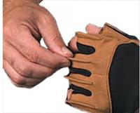 Actual product image Schiek Lifting Gloves Model 415 Power Series BROWN (L)