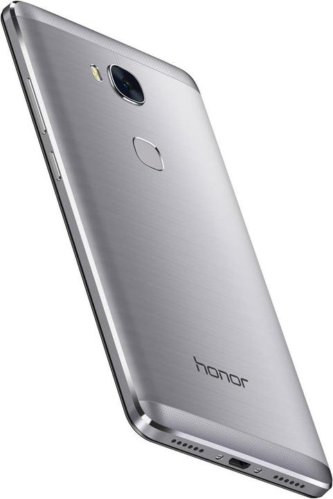 Produktbild Honor 5x (16 GB, Silver, 5.50", Hybrid Dual SIM, 13 Mpx, 4G)