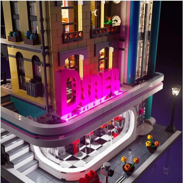 Produktbild Light my bricks LMB 2.0 LED Licht Set für LEGO® 10260 Amerikanisches Diner