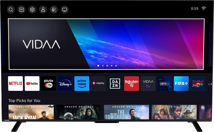 Produktbild Toshiba 65QV2363DAW 65 Zoll QLED Fernseher / VIDAA Smart TV (4K UHD, HDR Dolby Vision, Triple-Tuner) (65", QLED, 4K)