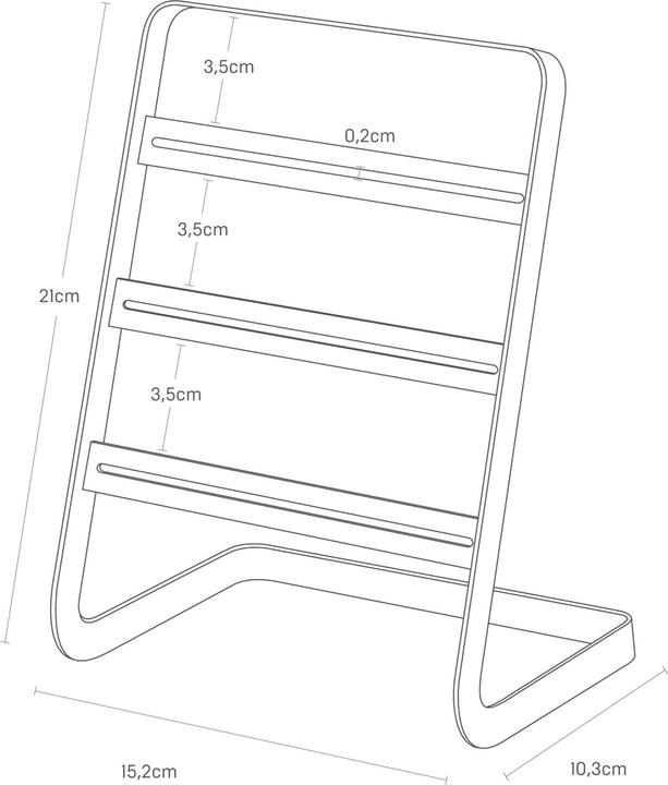 Actual product image Yamazaki TOWER earring stand