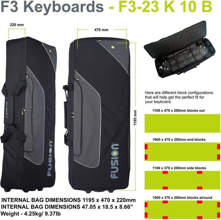 Actual product image Fusion Keyboardbag 10 (Keyboard)