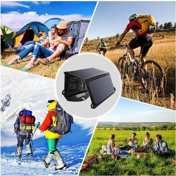 Produktbild Choetech USB-Solarladegerät (19 W, 0.48 kg)