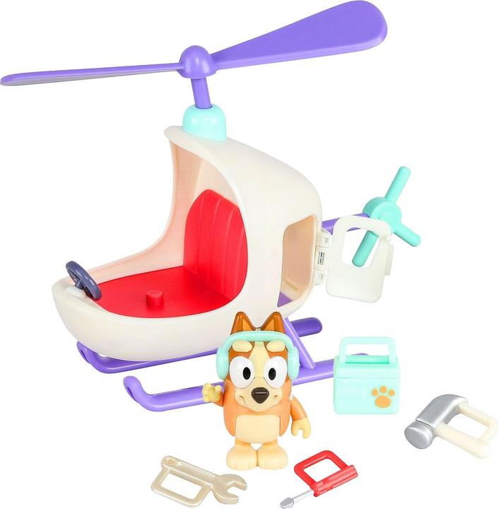 Productafbeelding Moose Bluey helikopter met bingo