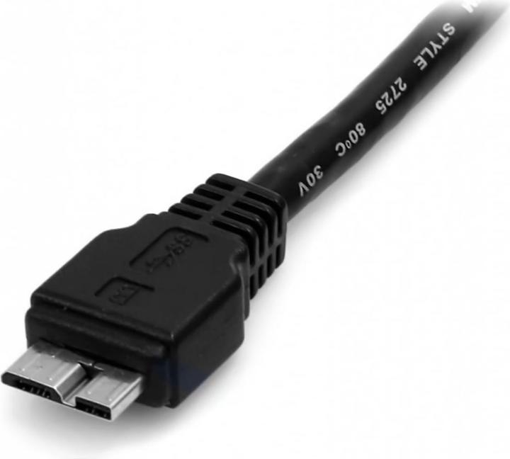 Produktbild StarTech 0,5m USB 3.0 A auf Micro B Kabel - St/St - Schwarz - 50cm SuperSpeed USB 3.0 Anschlusskabel - Ste... (0.50 m, USB 3.2 Gen 1)