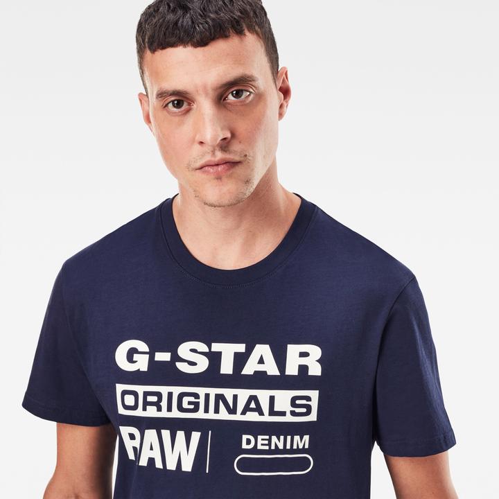 Immagine prodotto G-Star Printed Graphic Eight T-Shirt Regular Fit Sartho Blue (M)