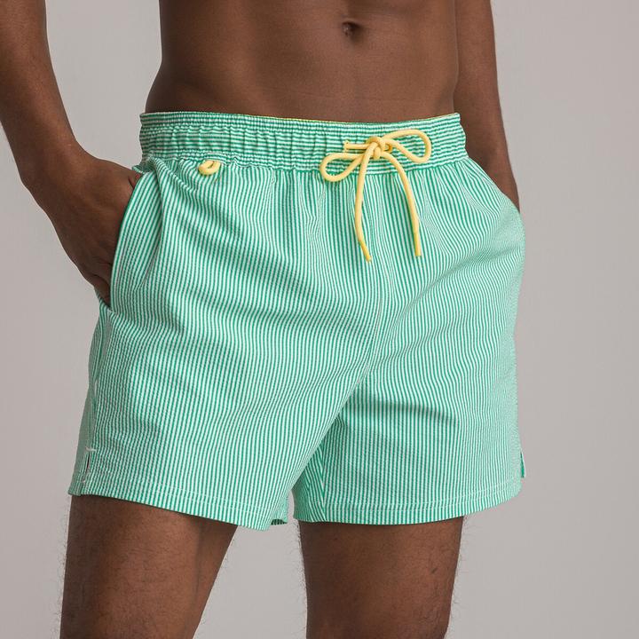 Actual product image La Redoute Collections Swim bermudas with all-over print (S)