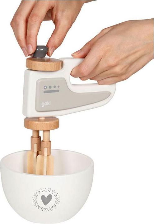 Produktbild Goki Handmixer mit Rührschüssel aus Holz