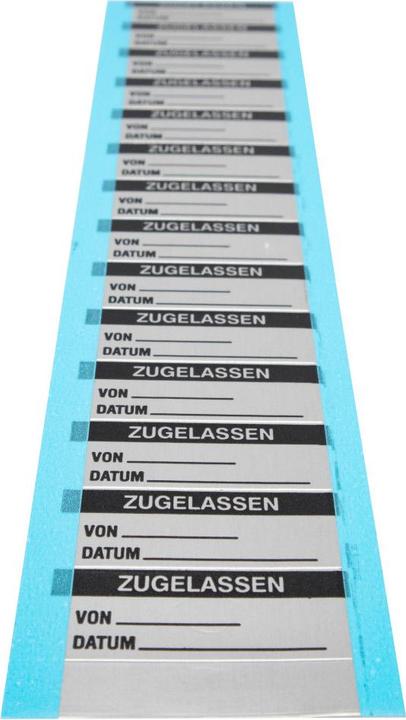 Produktbild Brady B-184, WOAF-42-D, Beschriftbare Etiketten zur Qualitätskontrolle, Aluminiumfolie, Schwarz au