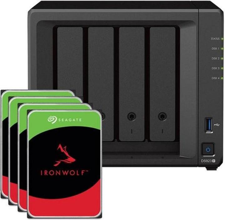 Actual product image Synology DS923+ (4 x 10 TB, Seagate Ironwolf)