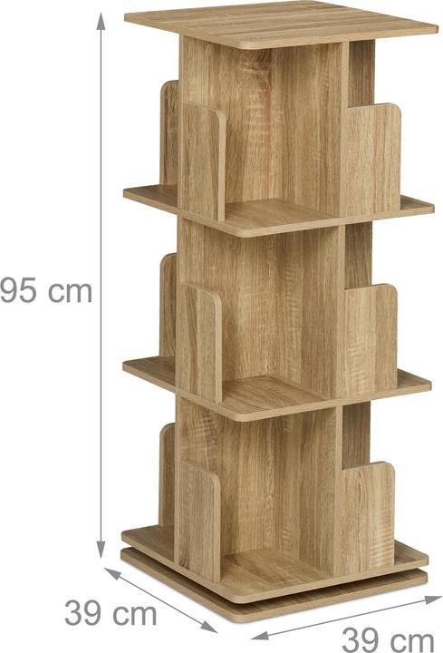 Actual product image Relaxdays Bücherregal (39 x 39 x 95 cm)