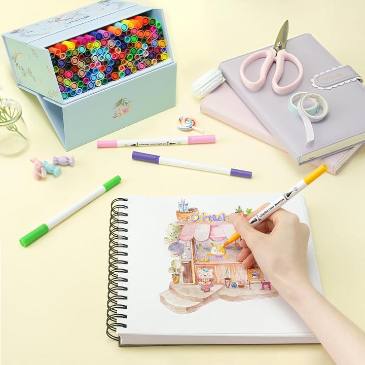Actual product image Ohuhu Maui Pinselstifte (120 Stk.) WHI (Multicoloured, 120 x)