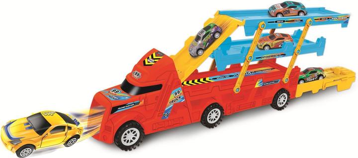Produktbild Rs Toys Mega Transporter Truck With 6 Metal Cars