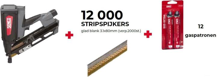 Senco Zubehör PC1307P Gaskartuschen Premium 2x40 Gramm für GT90CH Blister a 2 Stück.