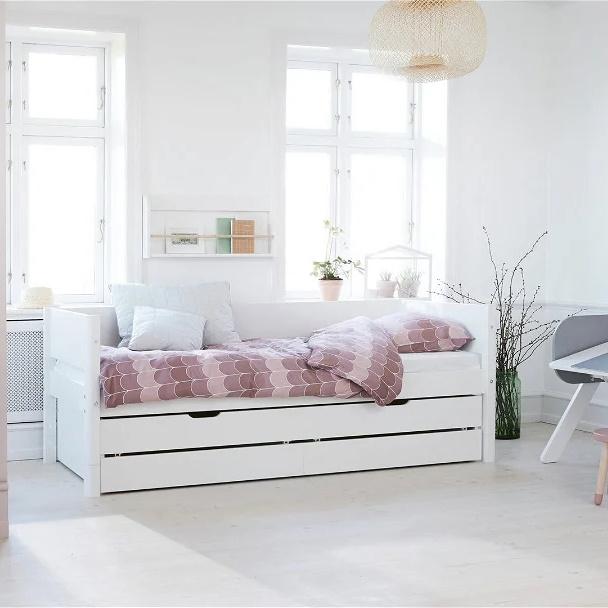 Actual product image Flexa Bed White with pull-out bed and 2 drawers (90 x 200 cm)