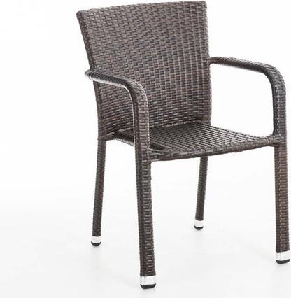 Produktbild Swisshandel24 Polyrattan Stuhl Leonie, braun