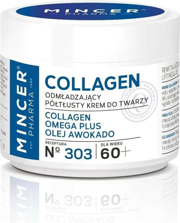 Actual product image Elfa Mincer Pharma Collagen 60+ Rejuvenating Semi-Fat Cream No. 303 50ml (50 ml, Day cream)