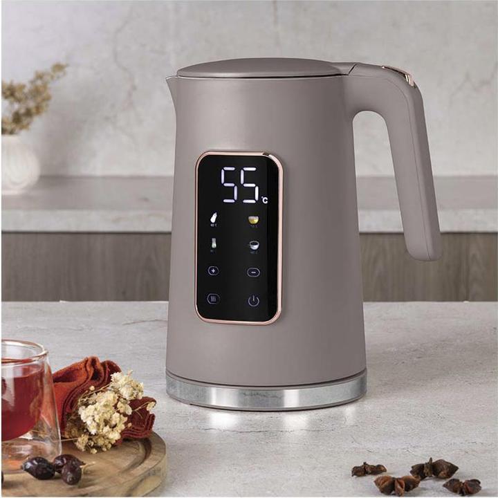 Produktbild BerlingerHaus Haus Wasserkocher 1.7L mit Digitalanzeige matt taupe Taupe Collection (1.70 l)
