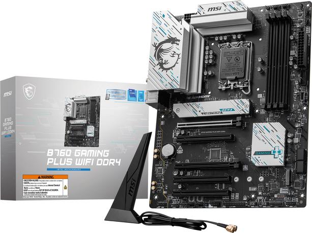 Produktbild MSI B760 GAMING PLUS WIFI DDR4 (LGA 1700, Intel B760, ATX)