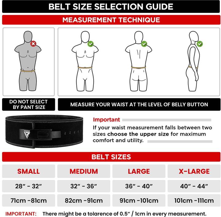 Actual product image Rdx 4L Leather Powerlifting Belt 10mm