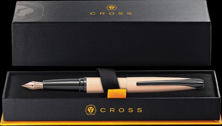 Produktbild Cross Füllfederhalter ATX Rose Gold mit gefrästem Diamantmuster, F-Feder (Rose Gold mit gefrästem Diamantmuster, 1 x)