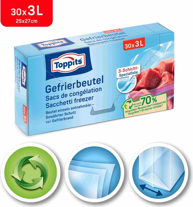 Actual product image Toppits Freezer bag (30 x)