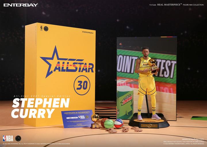 Produktbild Enterbay NBA Collection figurine Real Masterpiece 1/6 Stephen Curry All Star 2021 Special Edition 30 cm