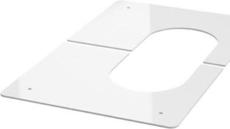 Image du produit Buderus DN100 - Daekskaerm - Todelt - hvid