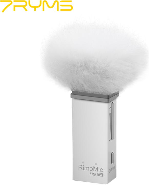 Produktbild 7Ryms Streaming and Video Mini Wireless Microphone (For USB-C & USB-A Interface) Rimomic Lite UC - Whit...