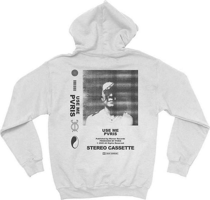 Immagine prodotto Pvris Felpa con cappuccio Pullover Unisex Adulto Use Me Copyright Back Print (S)