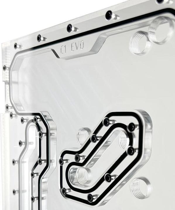 Actual product image Aquatuning Stealkey Distro Plate for Lian Li 011D "C1 EVO