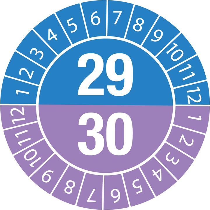 Produktbild Brady Prüfplaketten 29/30 Durchmesser 25 B-7541