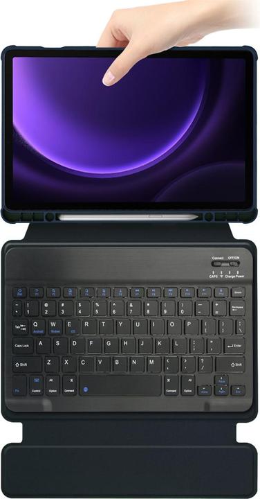 Actual product image Lobwerk 2in1 set Bluetooth keyboard in black + cover for Samsung Galaxy Tab S9 FE 2023 X510/SM-X516/SM-X51 (X)