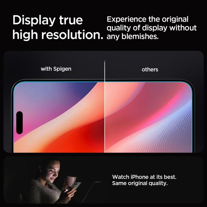 Productafbeelding Spigen Glas.TR EZ Fit (2 Stuk, Apple iPhone 16 Pro Max)