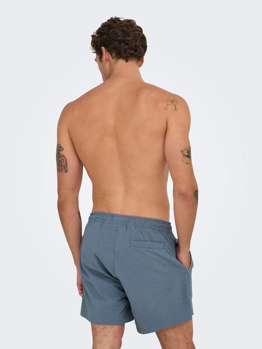 Actual product image Only & Sons Onsted Life Solid Seersucker Swim Noos (XXL)