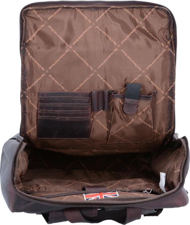 Image du produit Chesterfield Rich Leren Laptop Rugtas - 15,4 inch - Bruin (19 l)