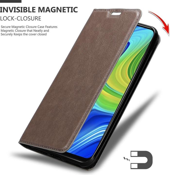 Immagine prodotto Cadorabo Copertina magnetica invisibile del libro (Xiaomi Redmi Note 9)