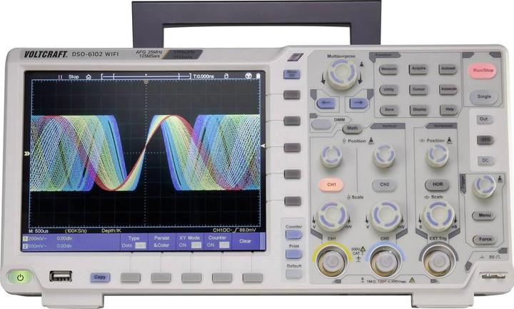 Produktbild Voltcraft Digitales Speicheroszilloskop DSO-6102 WIFI (CAT II)