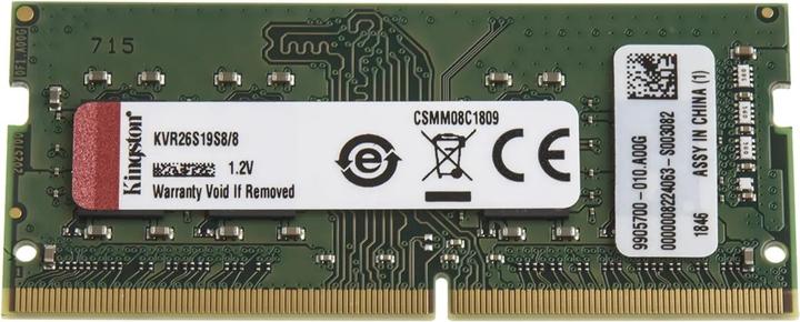 Actual product image Kingston ValueRAM (1 x 8GB, 2666 MHz, DDR4-RAM, SO-DIMM)