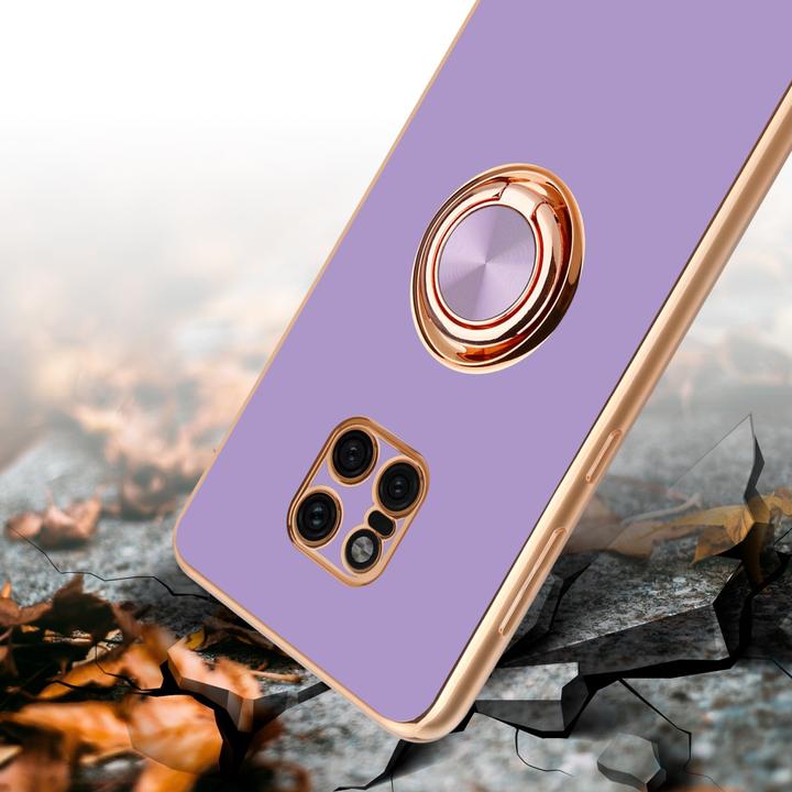 Actual product image Cadorabo Case for Huawei MATE 20 PRO in TPU with camera protection and ring LM089 Style (Mate 20 Pro)